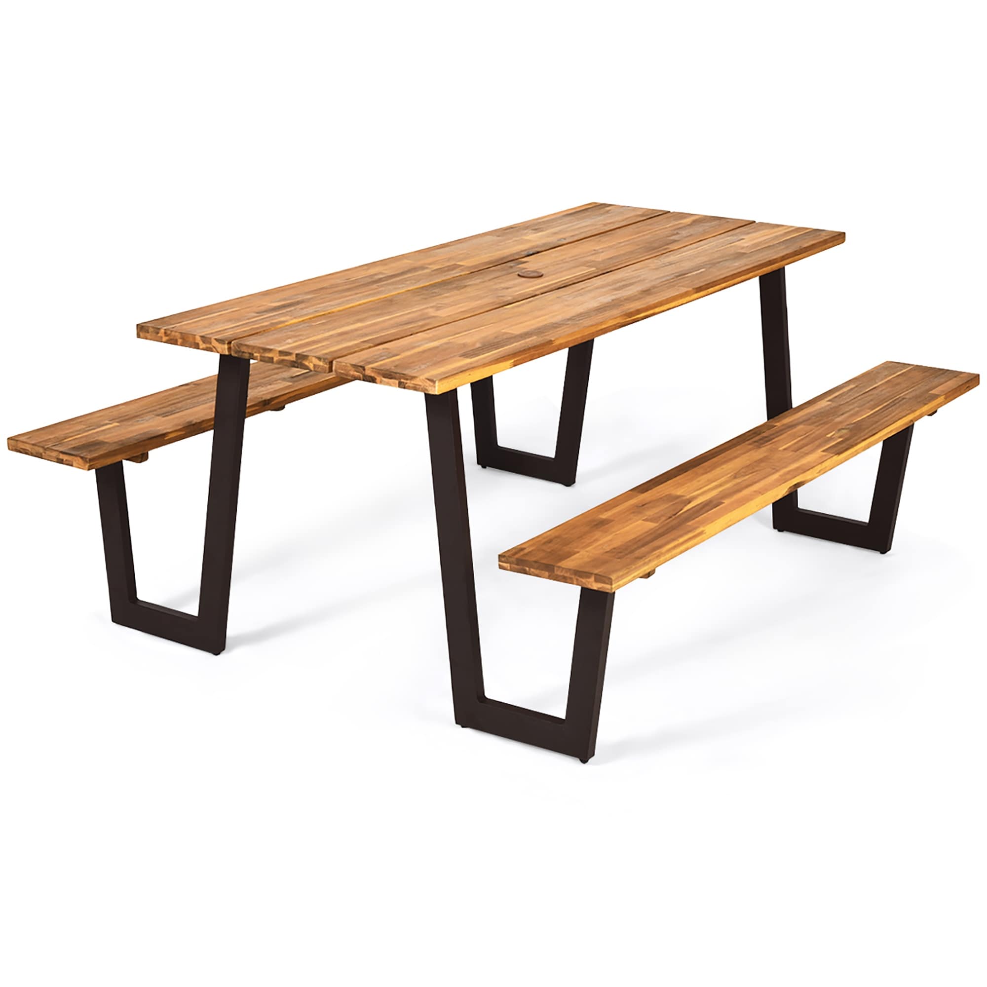 Ensemble table de pique-nique, banc et table à manger d'extérieur 70