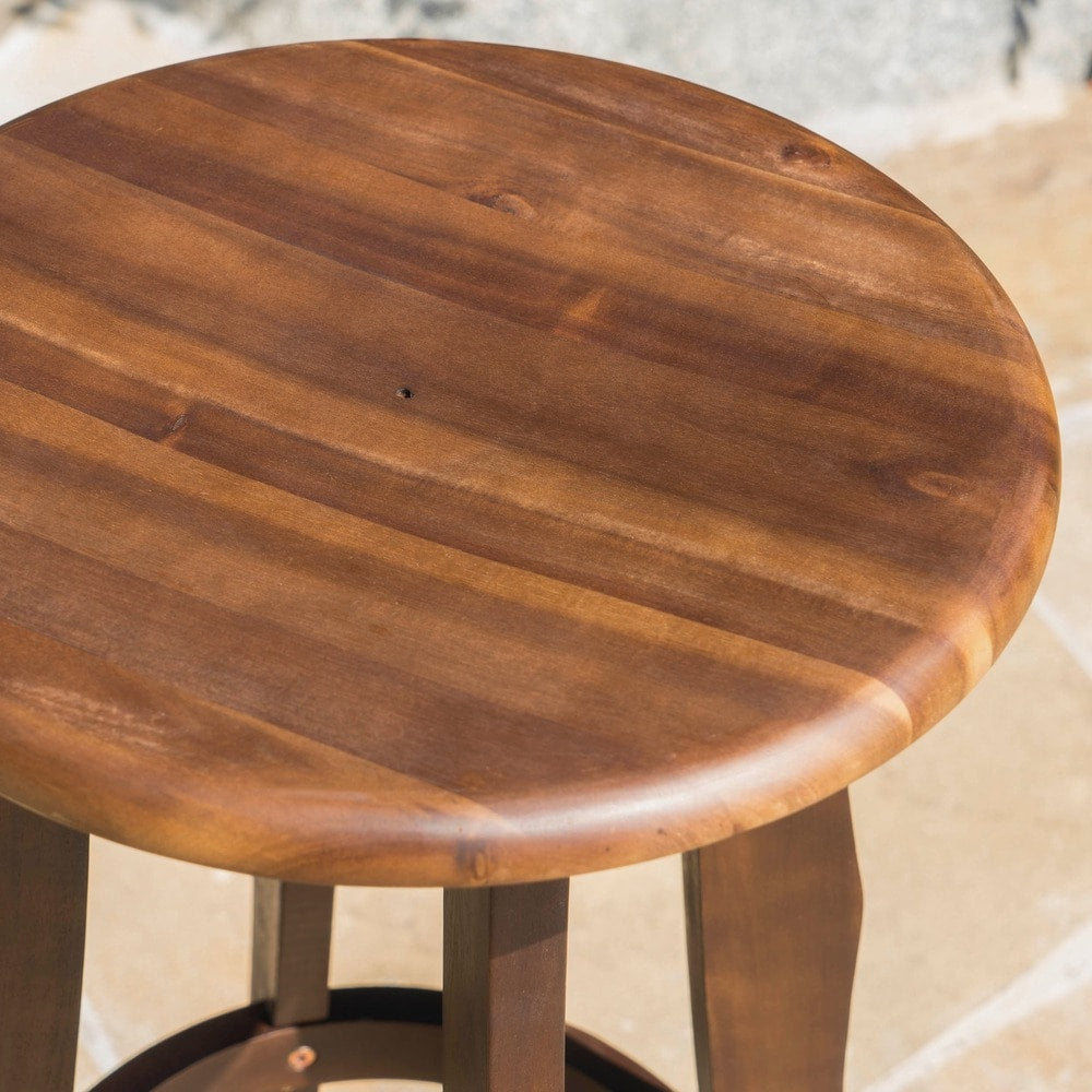 Ensemble de bar d'extérieur 5 pièces en bois d'acacia Pike par Christopher Knight Home