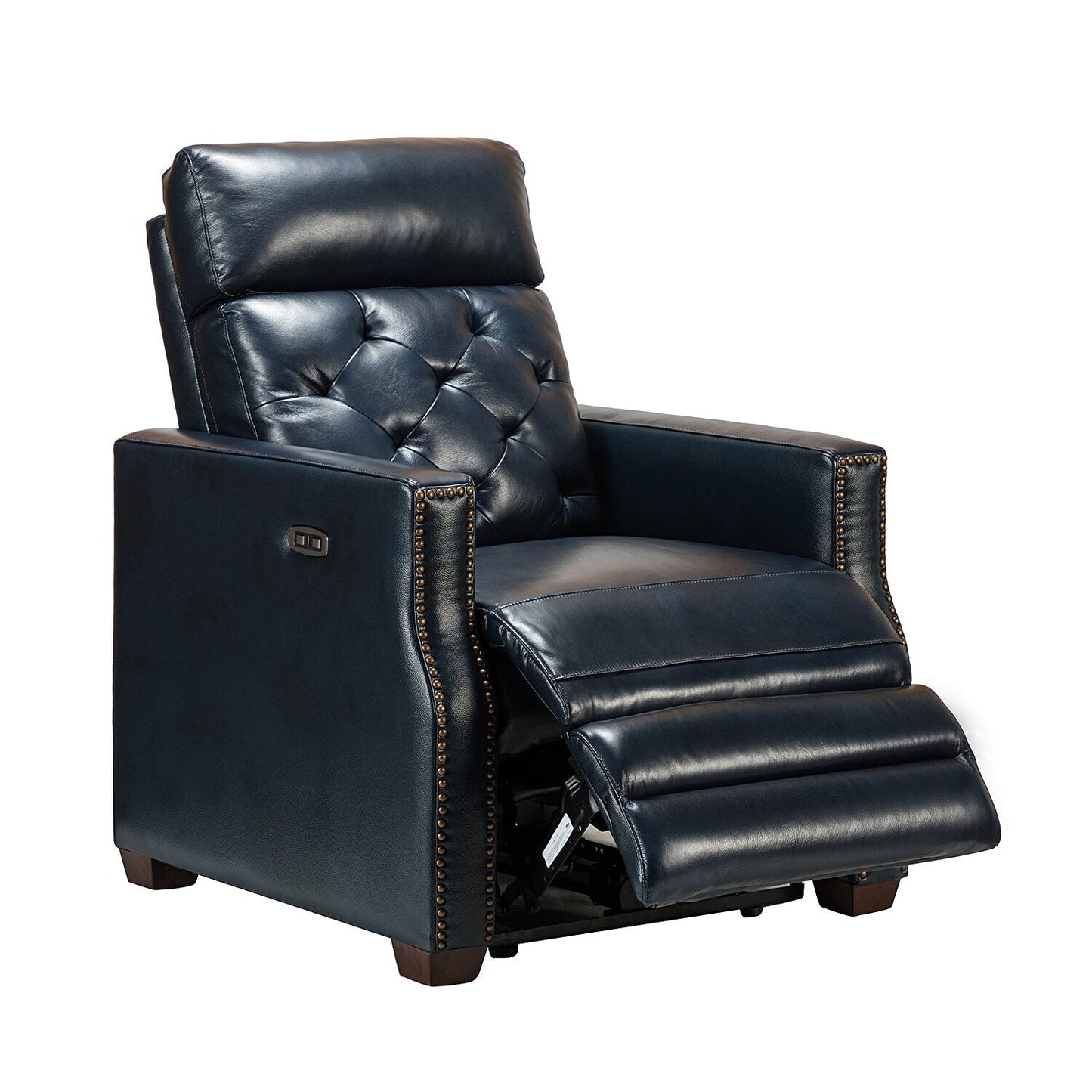 Fauteuil inclinable électrique Alina 31,50 pouces de large en cuir véritable avec port USB, lot de 2