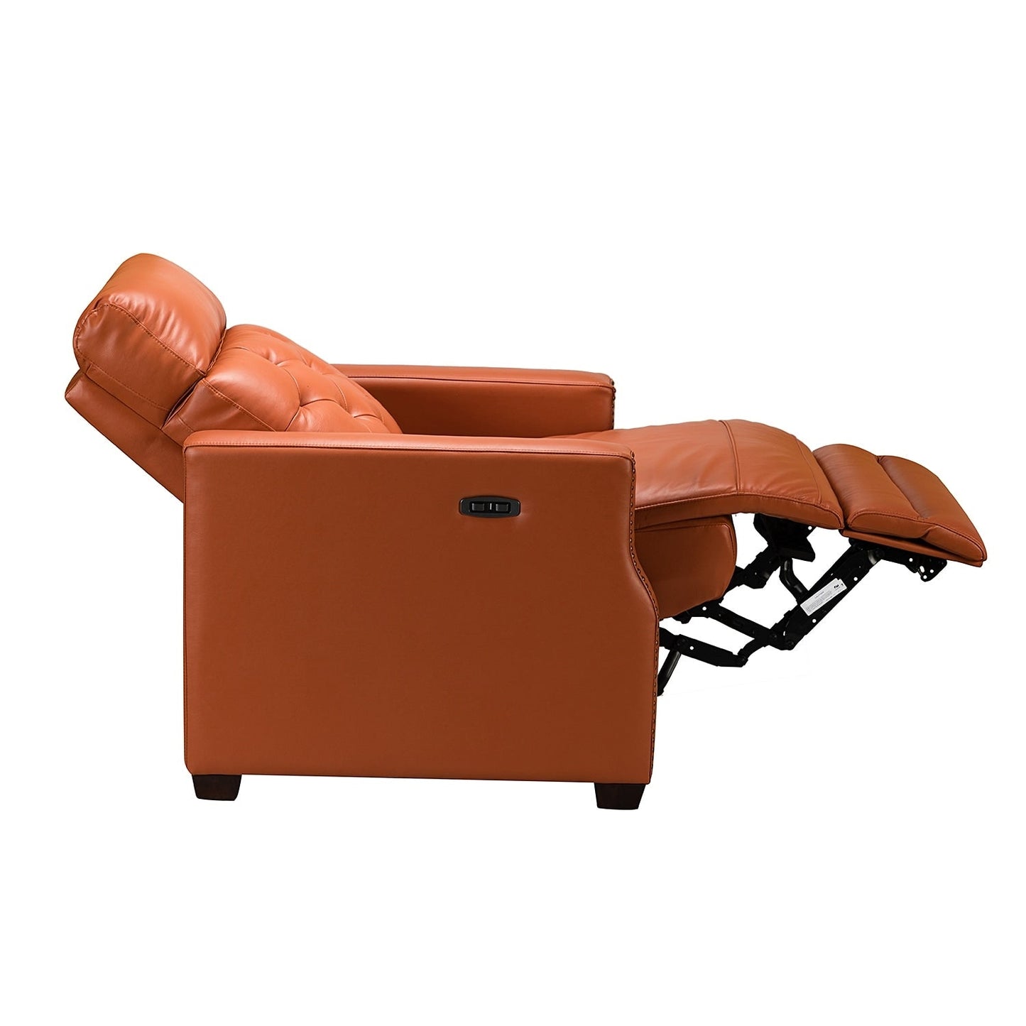 Fauteuil inclinable électrique Alina 31,50 pouces de large en cuir véritable avec port USB, lot de 2