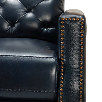 Fauteuil inclinable électrique Alina 31,50 pouces de large en cuir véritable avec port USB, lot de 2