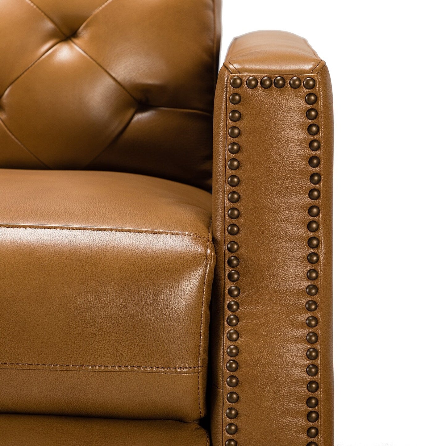 Fauteuil inclinable électrique Alina 31,50 pouces de large en cuir véritable avec port USB, lot de 2