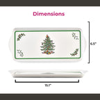 Plateau à sandwich Pimpernel en forme de sapin de Noël - 15,1 L x 6,5 l