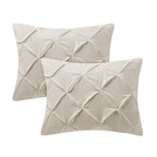 Housse de coussin standard Pin Tuck (paquet de 2)
