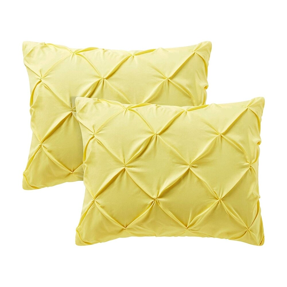 Housse de coussin standard Pin Tuck (paquet de 2)