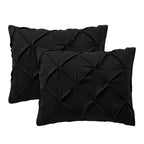 Housse de coussin standard Pin Tuck (paquet de 2)