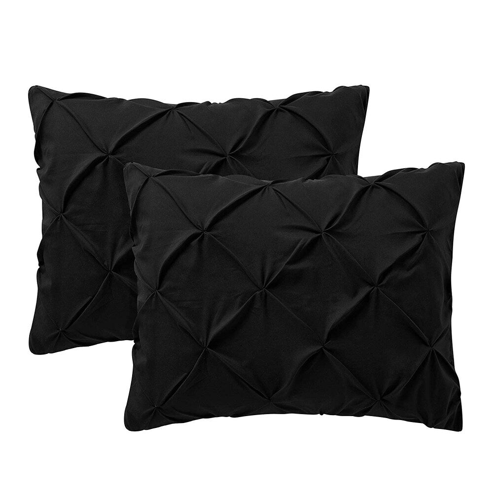 Housse de coussin standard Pin Tuck (paquet de 2)