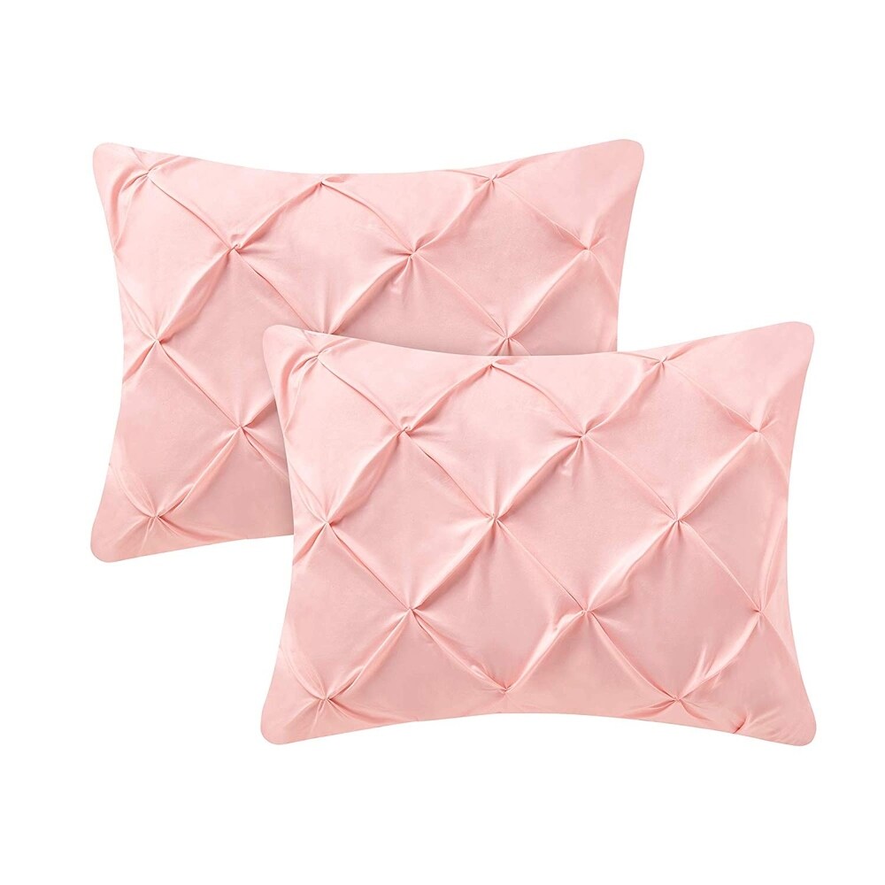 Housse de coussin standard Pin Tuck (paquet de 2)