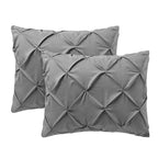 Housse de coussin standard Pin Tuck (paquet de 2)