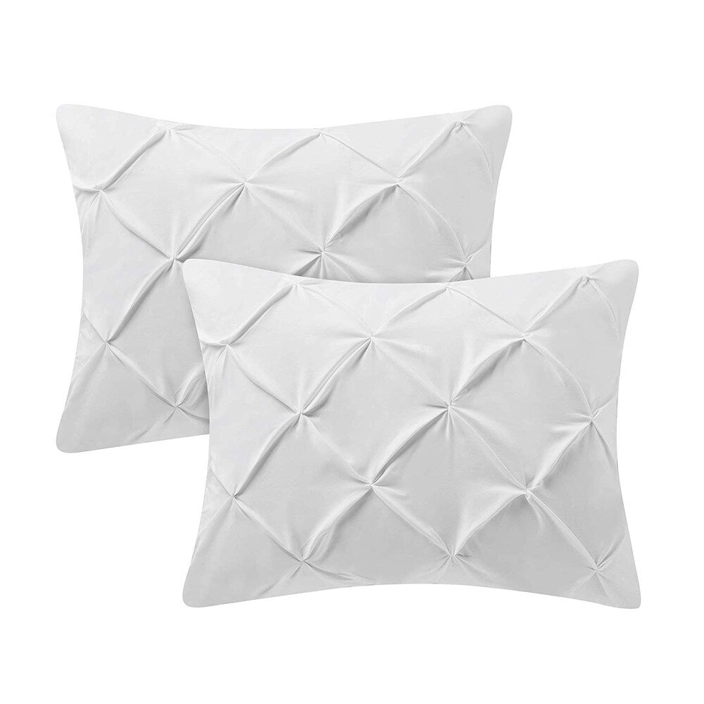 Housse de coussin standard Pin Tuck (paquet de 2)