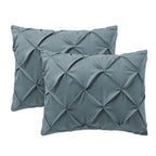 Housse de coussin standard Pin Tuck (paquet de 2)