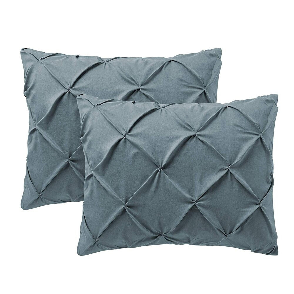 Housse de coussin standard Pin Tuck (paquet de 2)