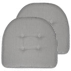 Coussin de chaise en mousse à mémoire de forme à rayures fines en forme de U