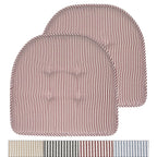 Coussin de chaise en mousse à mémoire de forme à rayures fines en forme de U