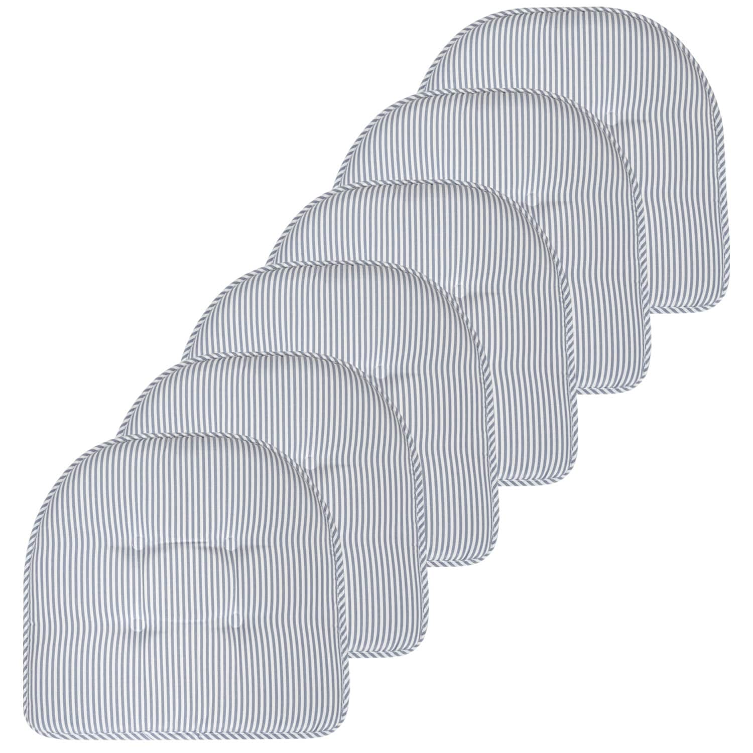 Pinstripe U-shaped Memory Foam Chair Pad