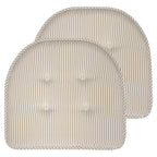 Coussin de chaise en mousse à mémoire de forme à rayures fines en forme de U
