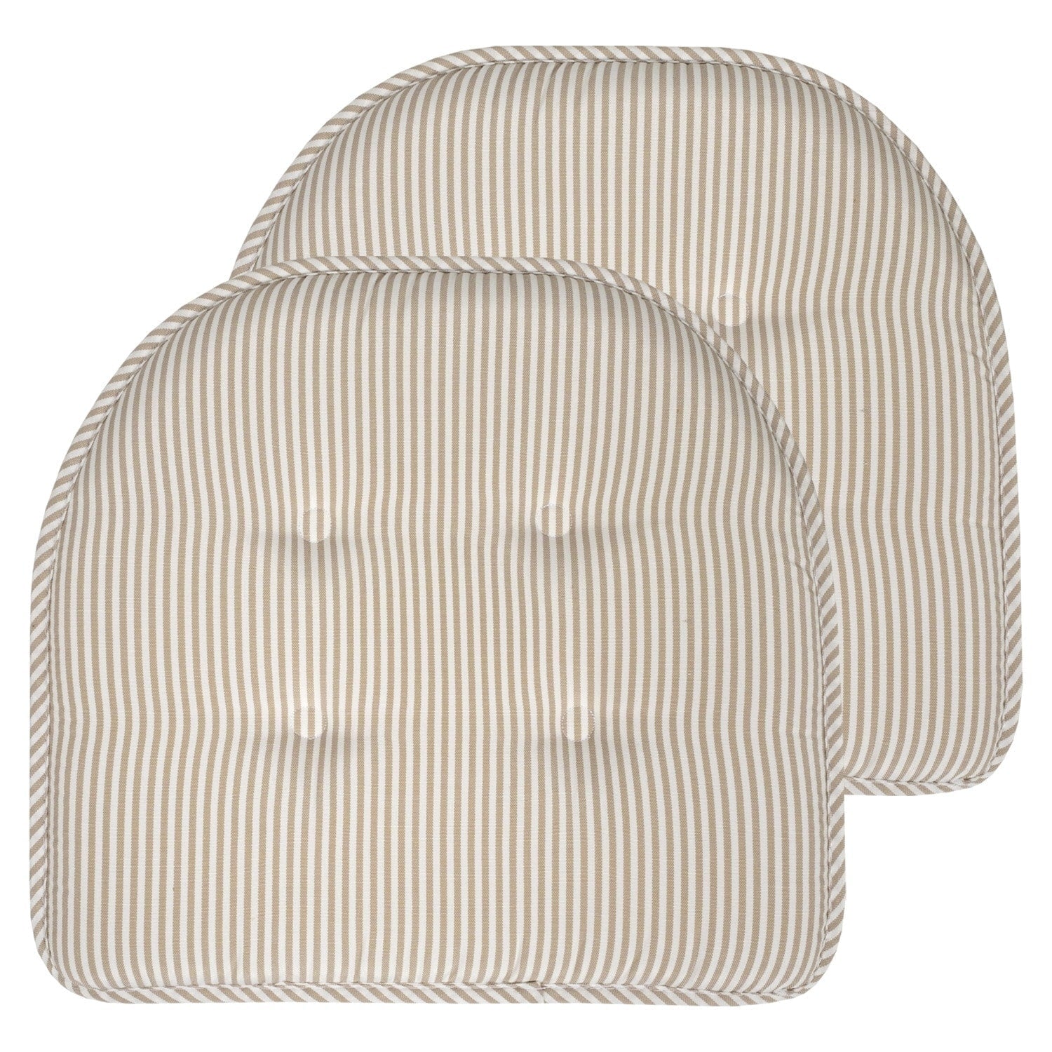 Pinstripe U-shaped Memory Foam Chair Pad