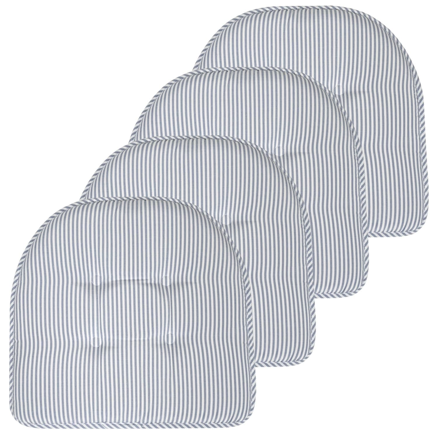 Pinstripe U-shaped Memory Foam Chair Pad