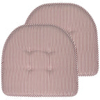 Coussin de chaise en mousse à mémoire de forme à rayures fines en forme de U
