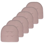 Coussin de chaise en mousse à mémoire de forme à rayures fines en forme de U