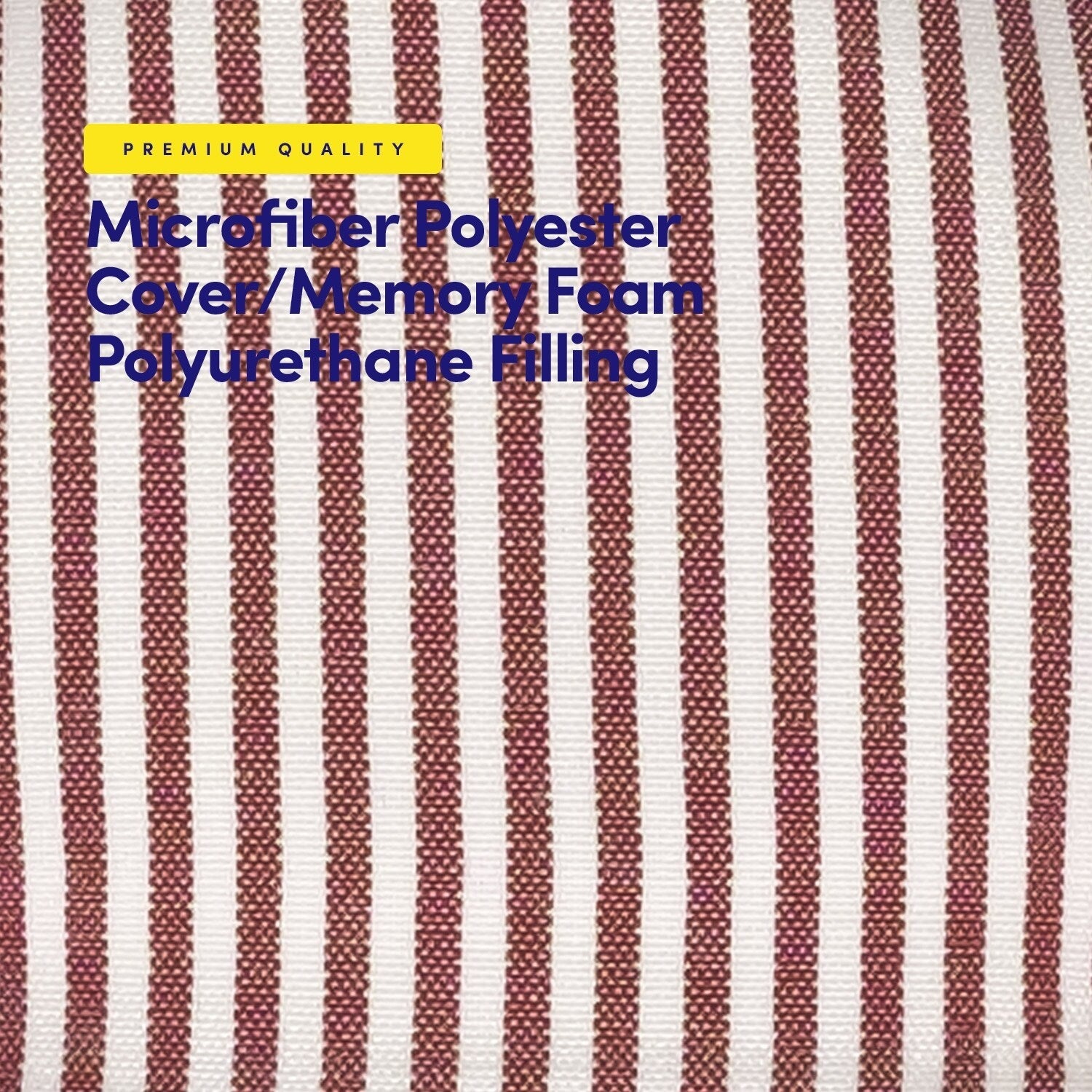 Pinstripe U-shaped Memory Foam Chair Pad