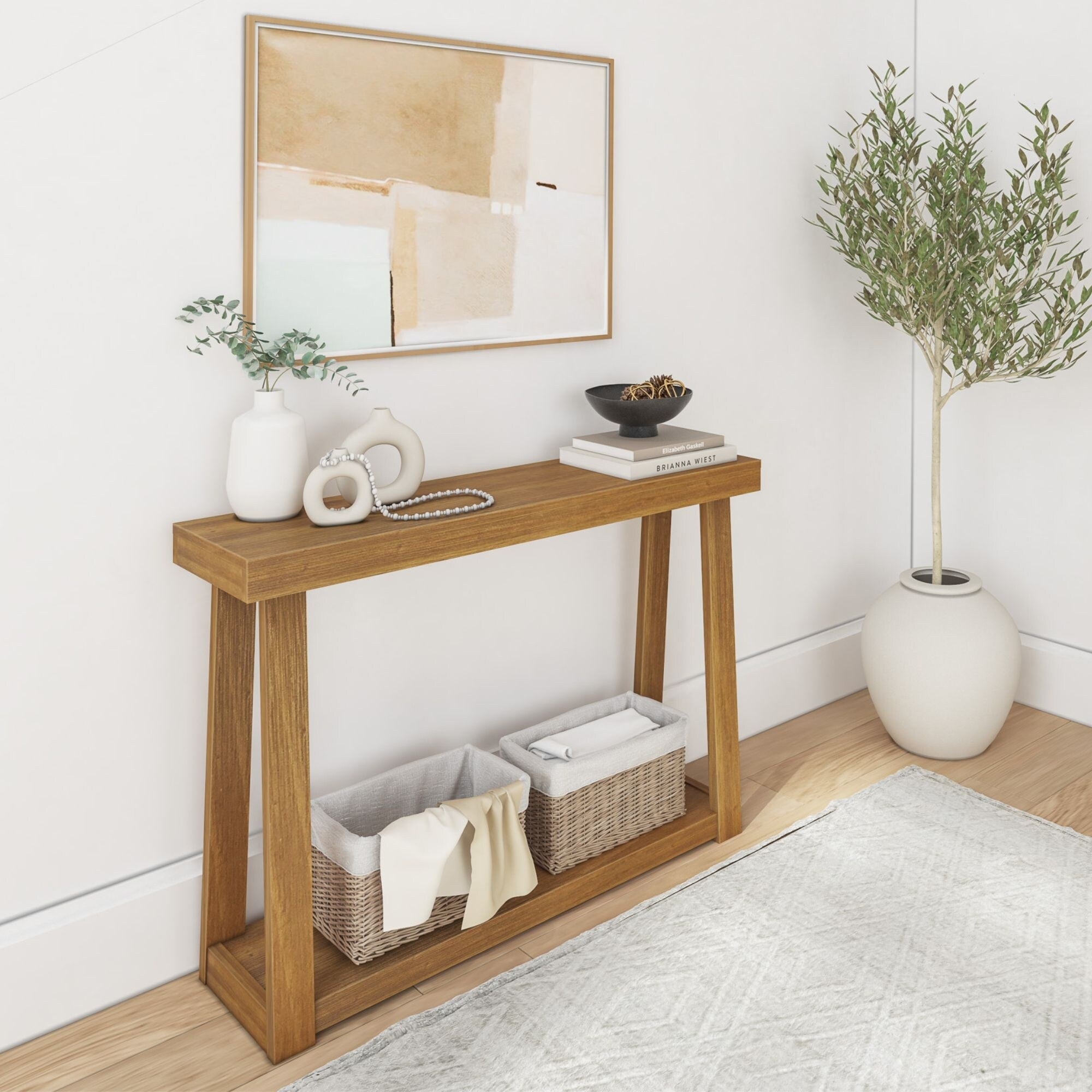 Console classique avec étagère Plank and Beam - 46