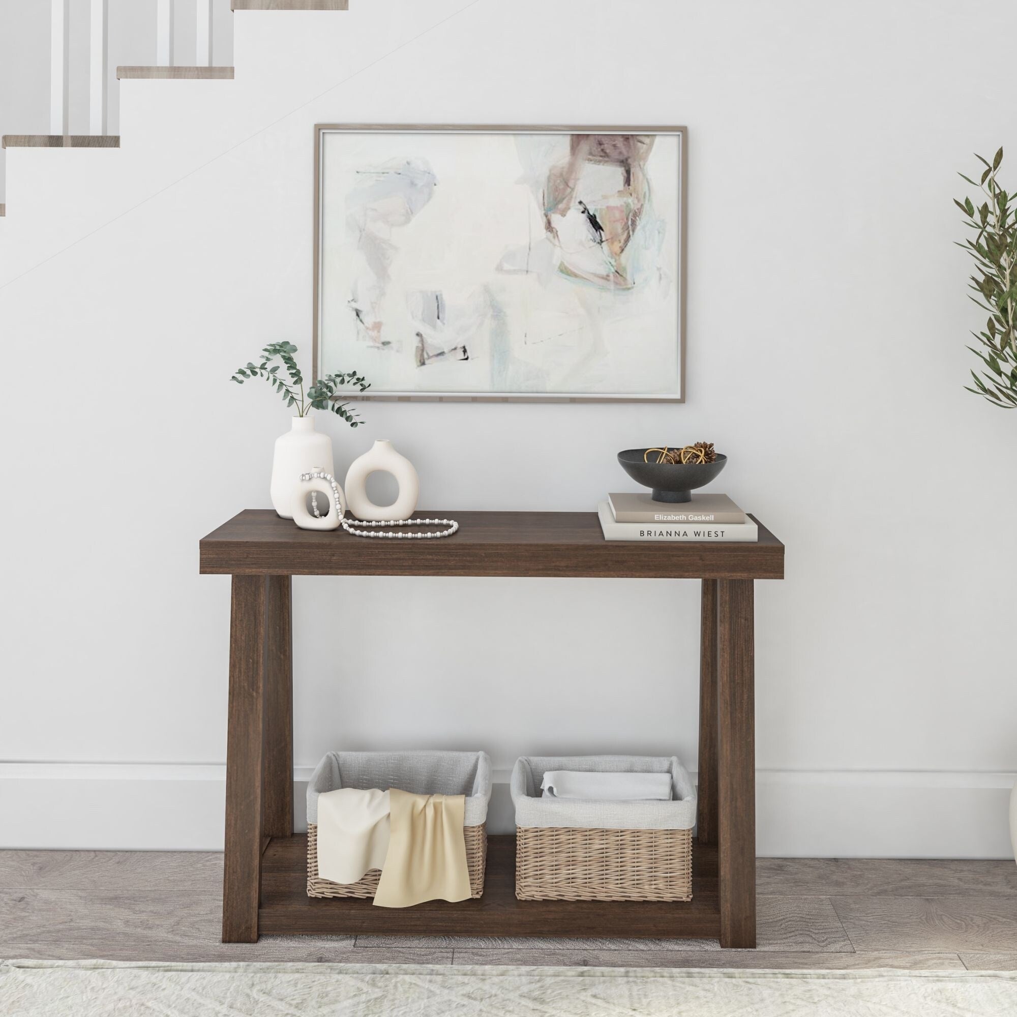 Console classique avec étagère Plank and Beam - 46