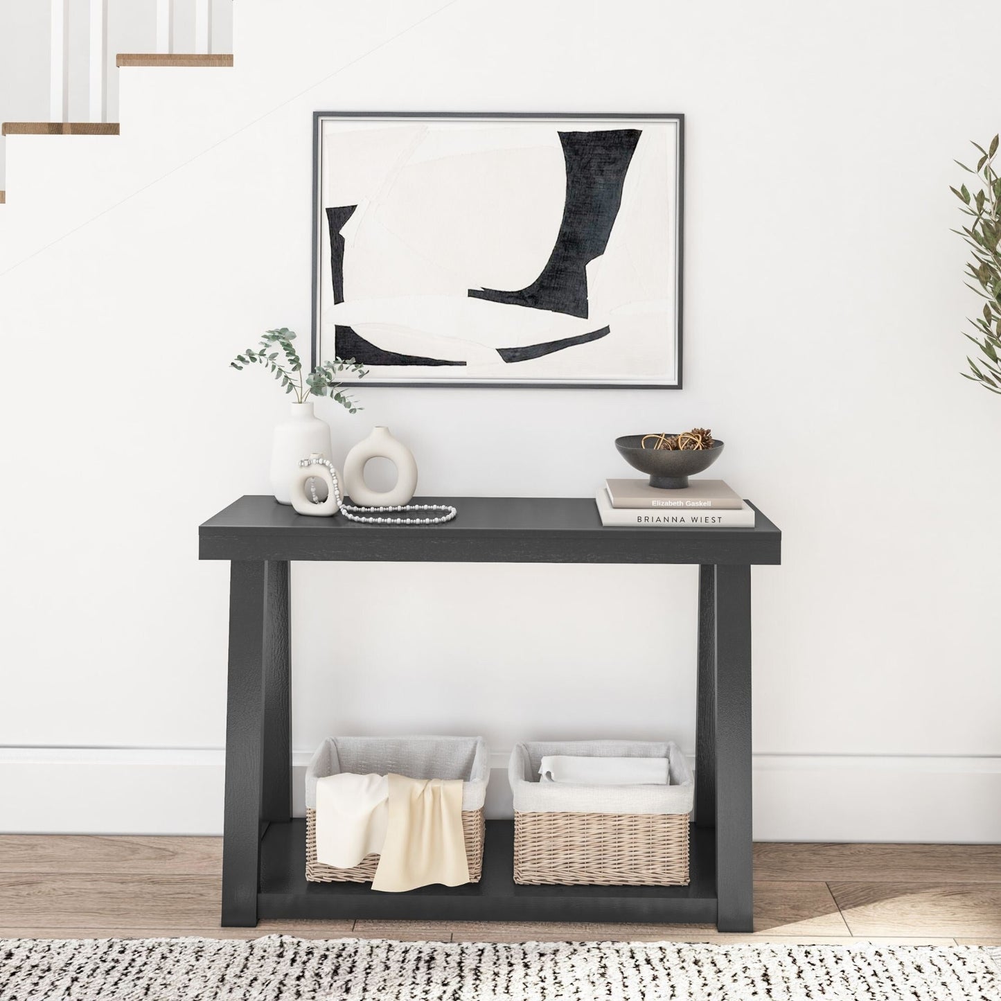 Console classique avec étagère Plank and Beam - 46