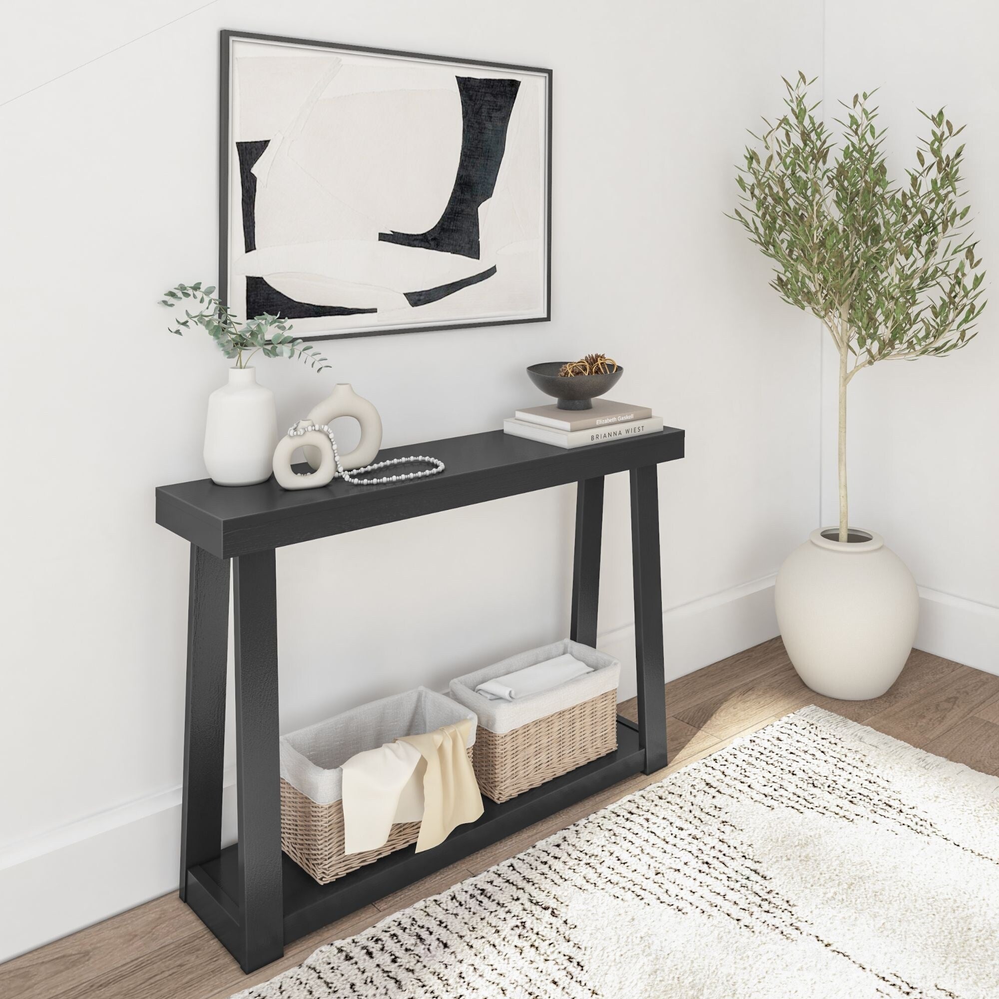 Console classique avec étagère Plank and Beam - 46