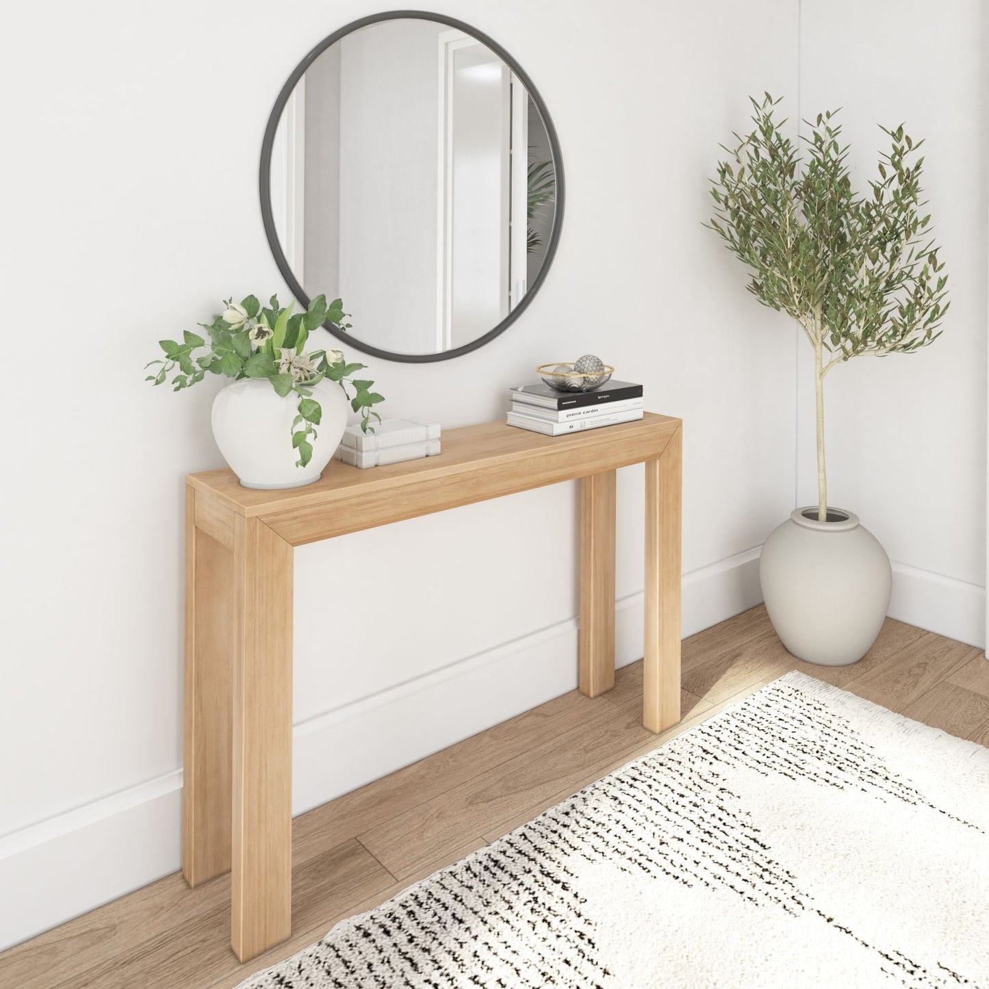 Console moderne en planches et poutres - 46