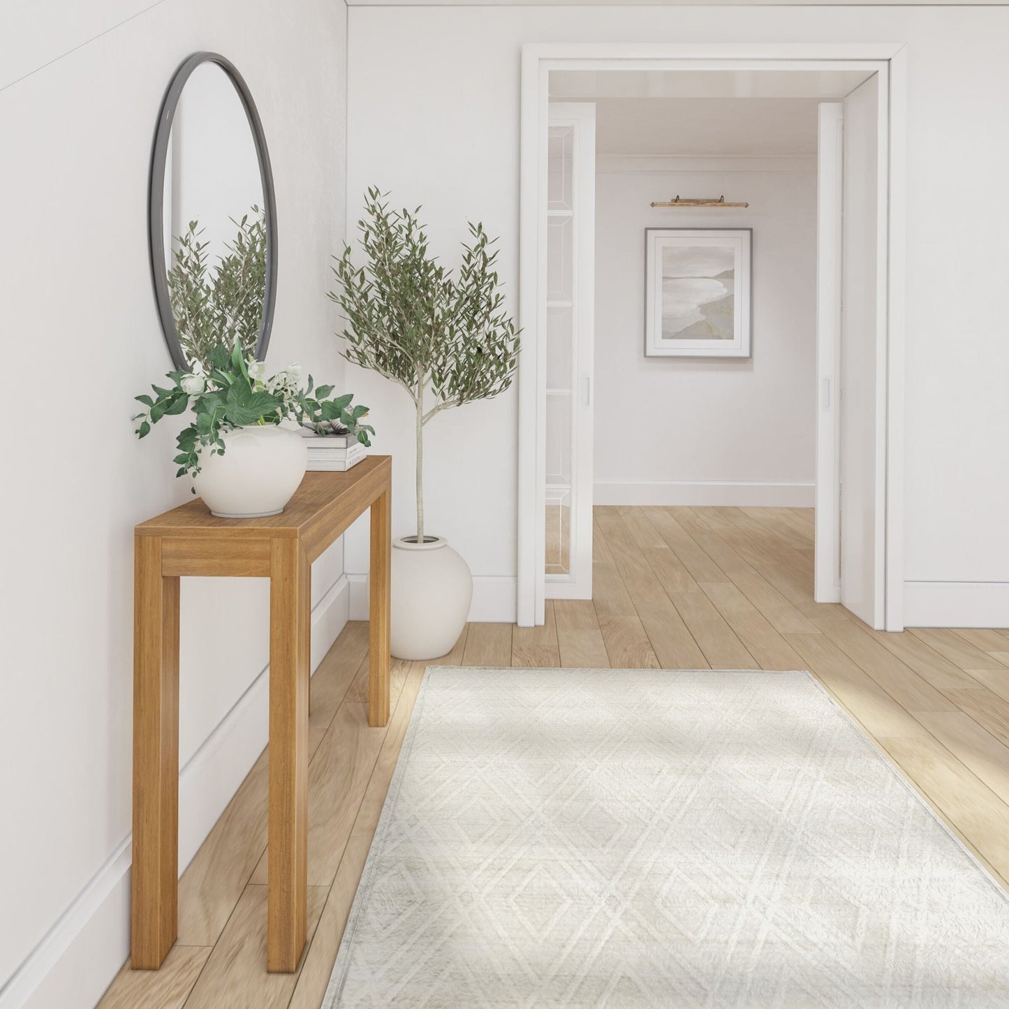 Console moderne en planches et poutres - 46