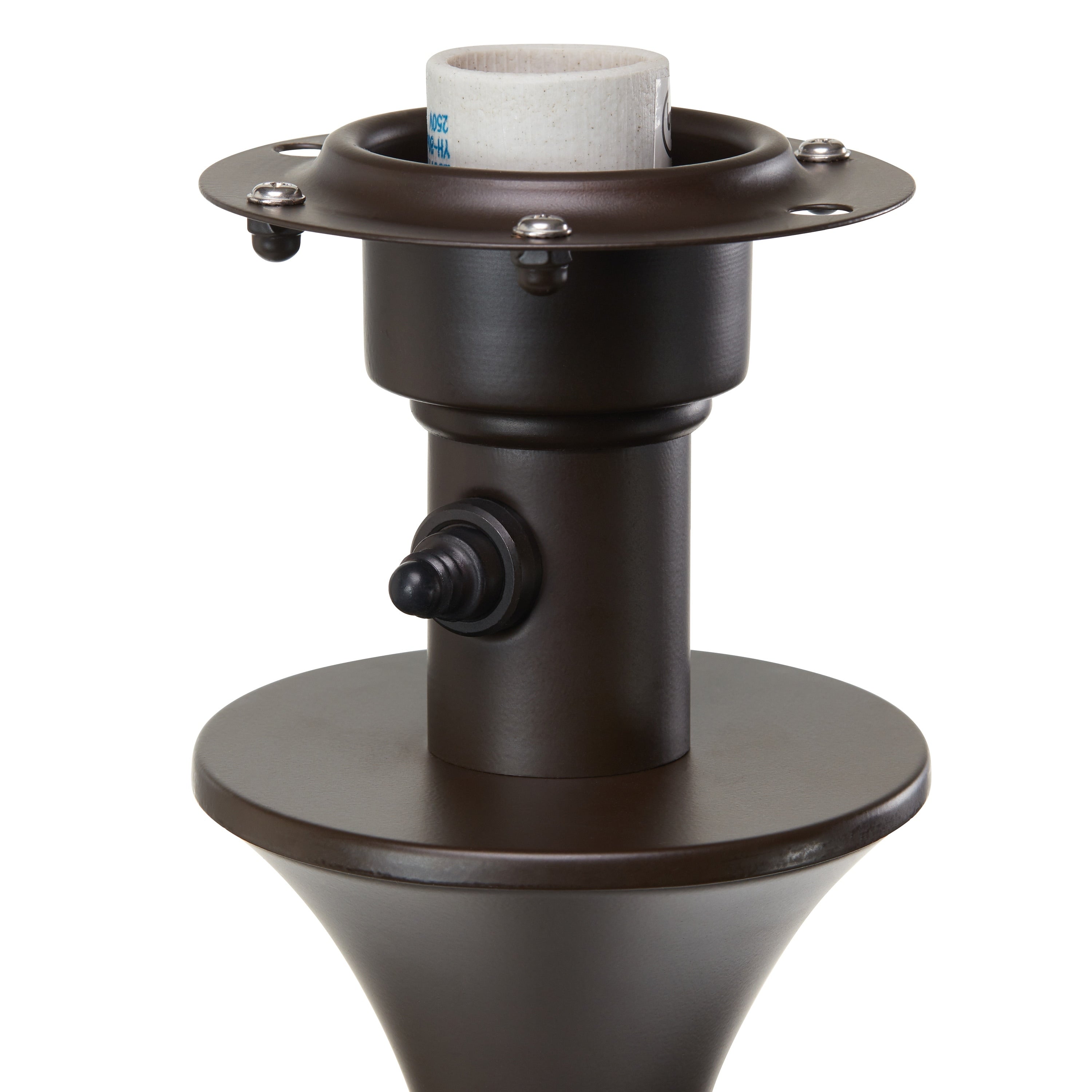 Lampe de table d'extérieur Pocologan Tan 25,25 pouces par Havenside Home - 12,5 L x 12,5 l x 25,25 H