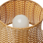 Lampe de table d'extérieur Pocologan Tan 25,25 pouces par Havenside Home - 12,5 L x 12,5 l x 25,25 H