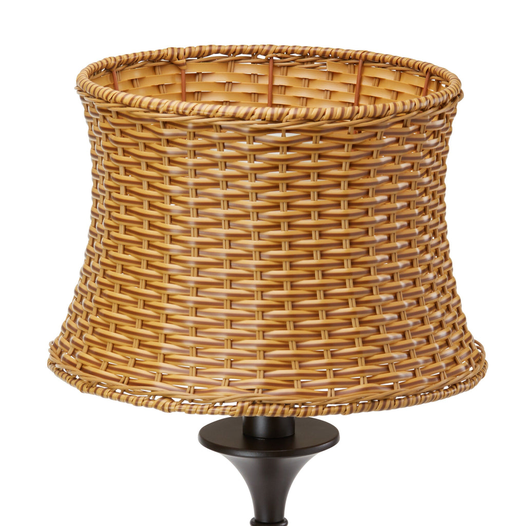 Lampe de table d'extérieur Pocologan Tan 25,25 pouces par Havenside Home - 12,5 L x 12,5 l x 25,25 H