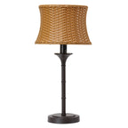 Lampe de table d'extérieur Pocologan Tan 25,25 pouces par Havenside Home - 12,5 L x 12,5 l x 25,25 H