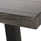 Ensemble de salle à manger d'extérieur Pointe 7 pièces en aluminium avec chaises en osier par Christopher Knight Home