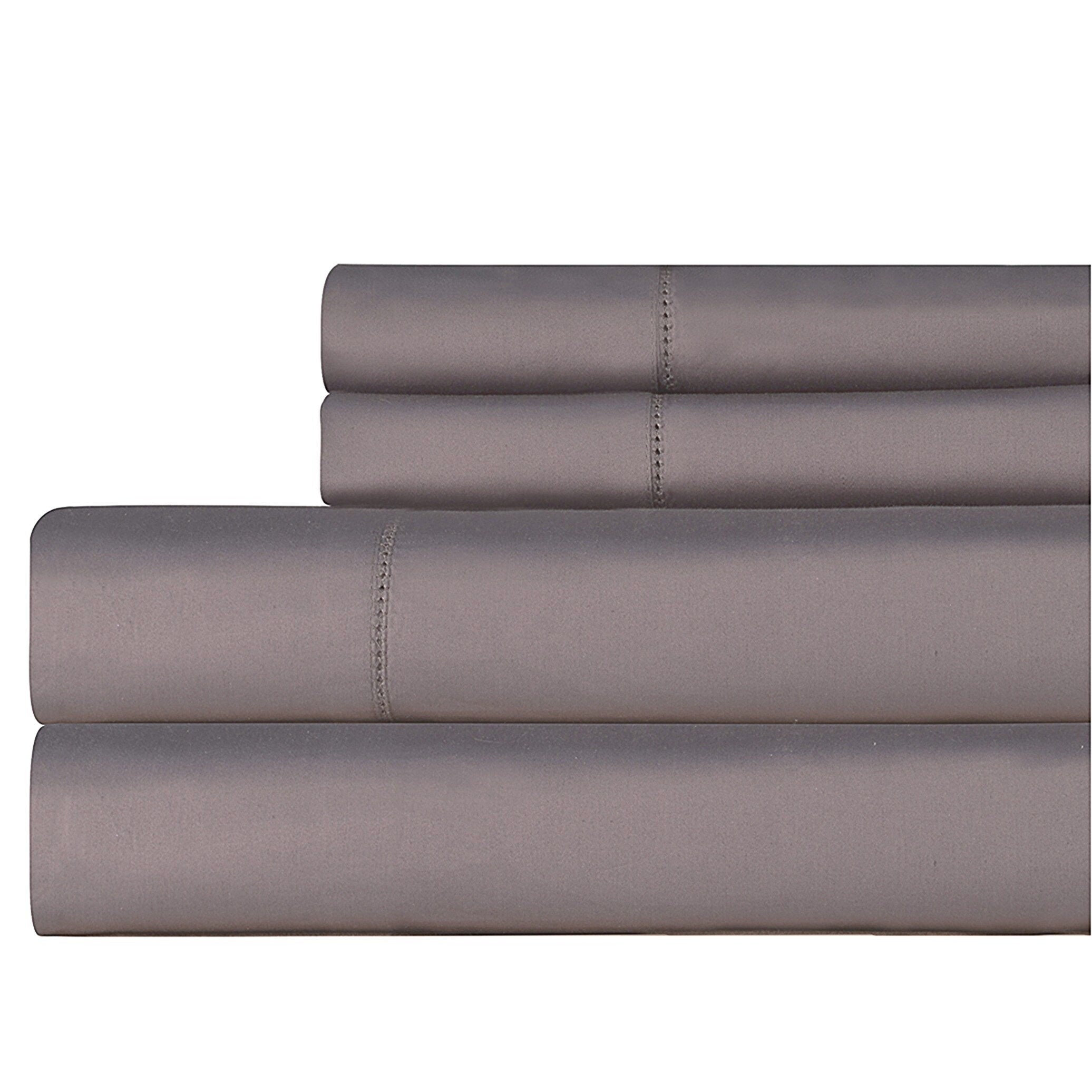 Parure de lit Pointehaven en coton à fibres longues, extra-profond, 400 fils au pouce carré