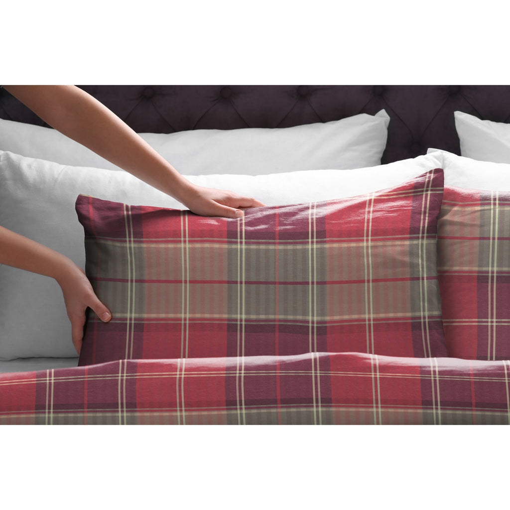 Parure de lit Pointehaven en flanelle de coton 175 g/m² avec draps surdimensionnés