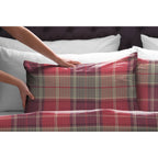 Parure de lit Pointehaven en flanelle de coton 175 g/m² avec draps surdimensionnés
