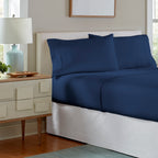 Parure de lit Pointehaven en flanelle de coton 175 g/m² avec draps surdimensionnés