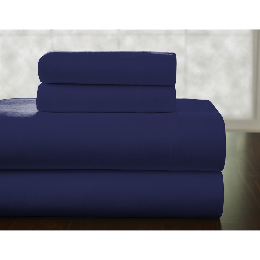 Parure de lit Pointehaven en flanelle de coton 175 g/m² avec draps surdimensionnés