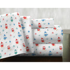 Parure de lit Pointehaven en flanelle de coton 175 g/m² avec draps surdimensionnés