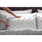 Parure de lit Pointehaven en flanelle de coton 175 g/m² avec draps surdimensionnés