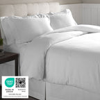 Parure de lit Pointehaven en flanelle de coton 175 g/m² avec draps surdimensionnés