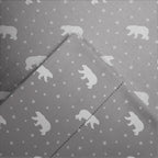 Parure de lit Pointehaven en flanelle de coton 175 g/m² avec draps surdimensionnés