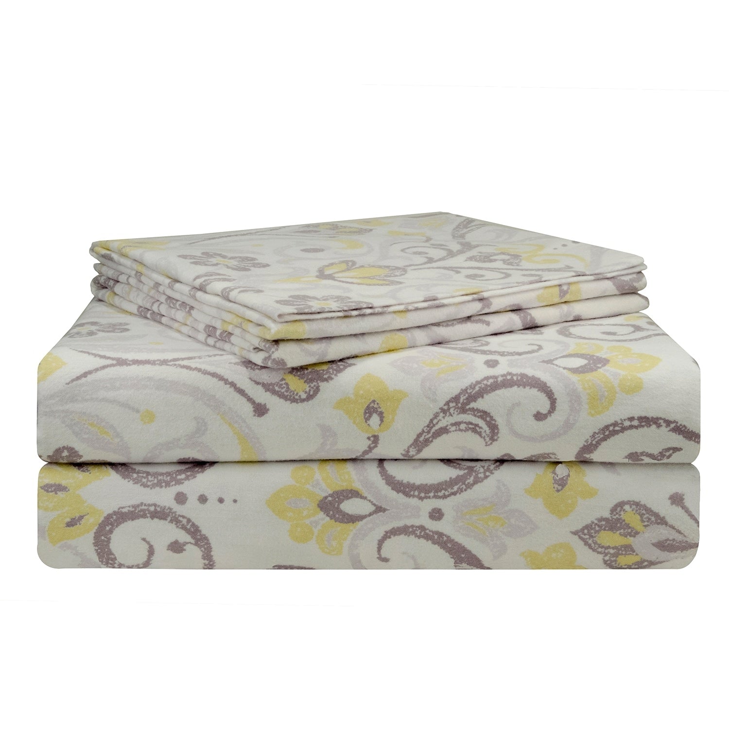 Parure de lit Pointehaven en flanelle de coton épais de qualité supérieure 200 g/m² avec poche profonde