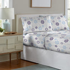 Parure de lit Pointehaven en flanelle de coton épais de qualité supérieure 200 g/m² avec poche profonde