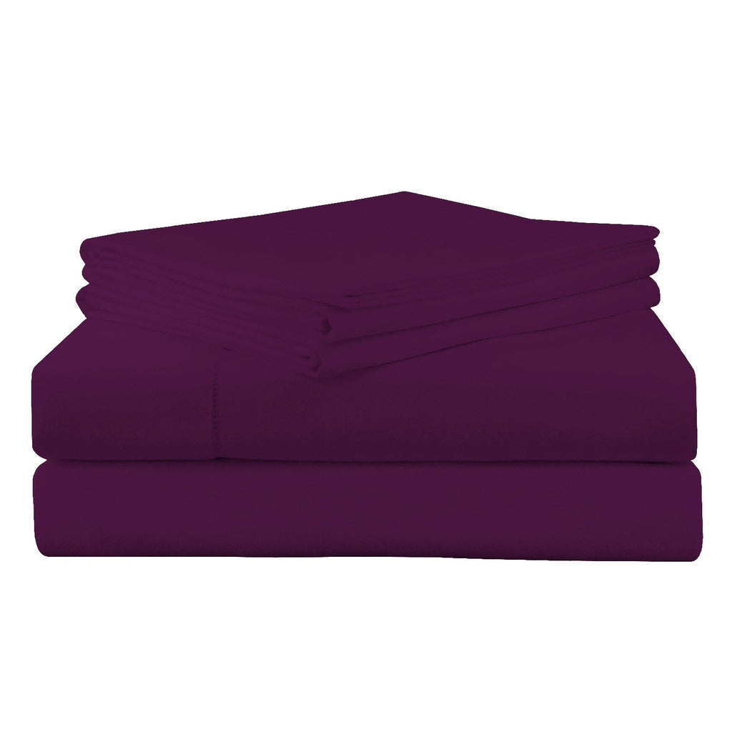 Parure de lit Pointehaven en flanelle de coton épais de qualité supérieure 200 g/m² avec poche profonde
