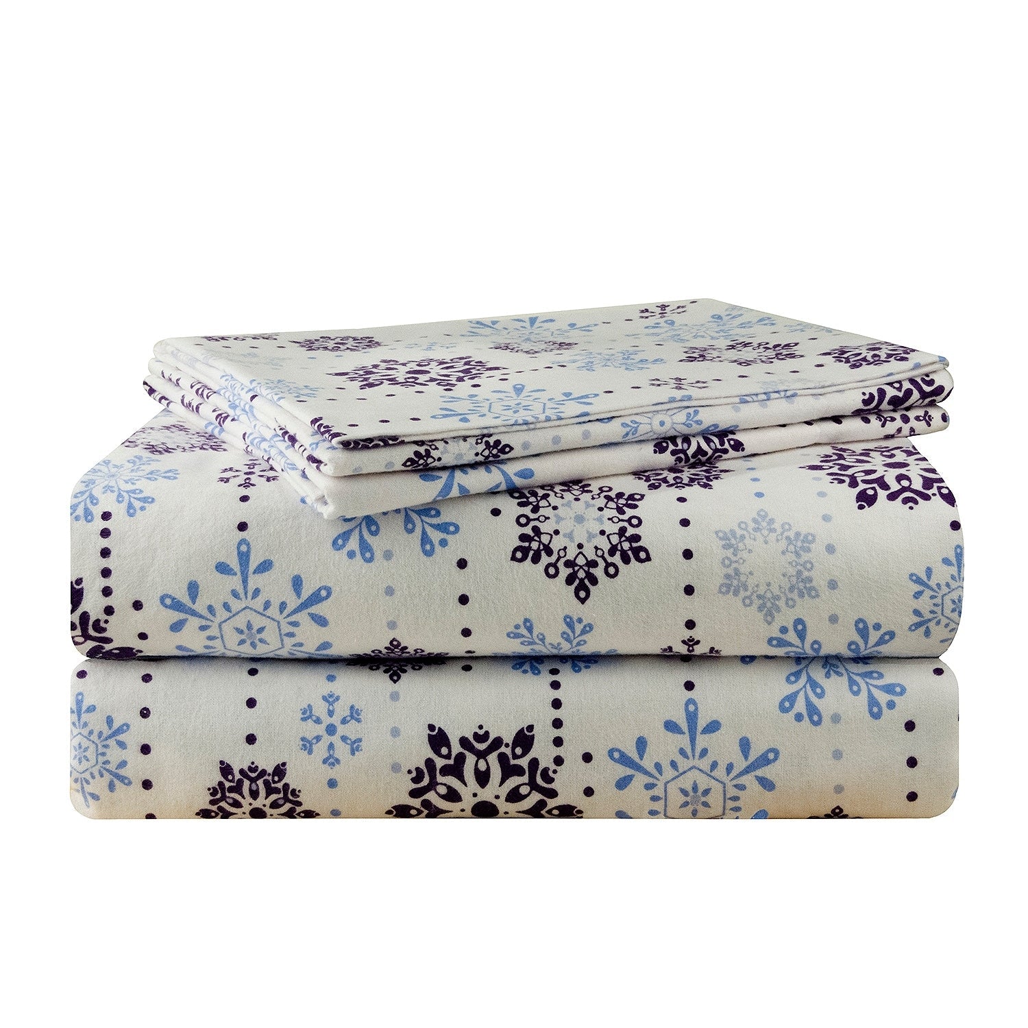 Parure de lit Pointehaven en flanelle de coton épais de qualité supérieure 200 g/m² avec poche profonde