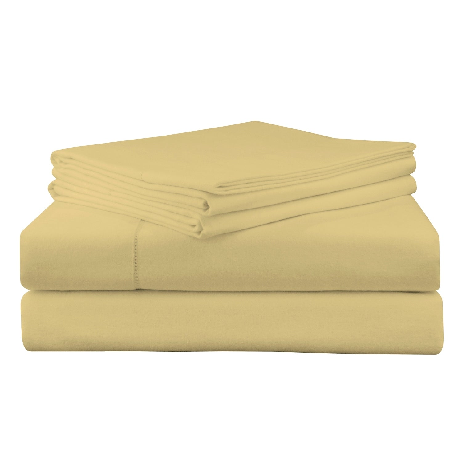 Parure de lit Pointehaven en flanelle de coton épais de qualité supérieure 200 g/m² avec poche profonde